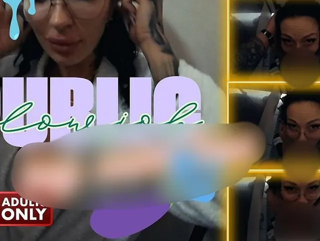PUBLIC Blowjob mit einem fetten CUMSHOT KEIN TON