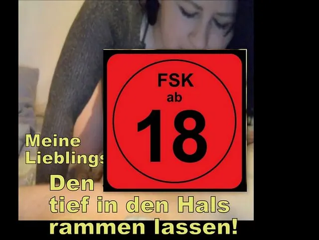 Meine Lieblingsbeschäftigung, einen harten Schwanz schön tief in meinen Hals rammen lassen
