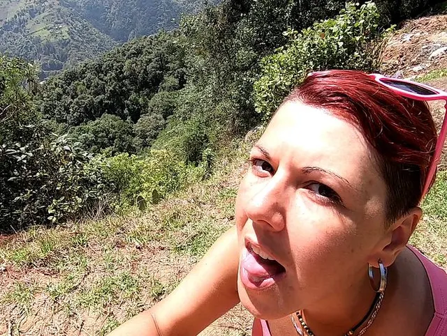 Sie wollte saugen, während wir wandern