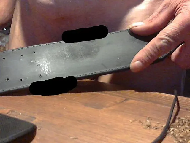 den Schwanz auf den Tisch gepaddelt