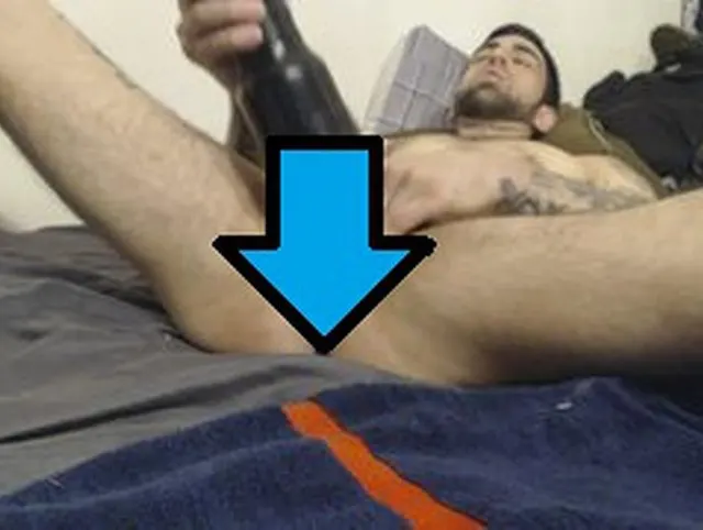 fleshlight fuck while playing w black butt plug then cum on stomach
