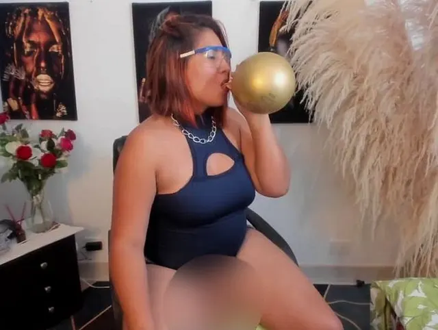 Kaboom-Ballon golden