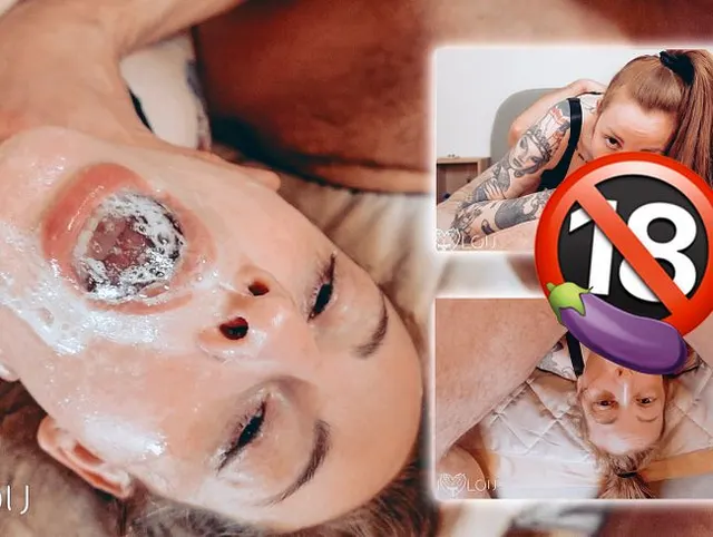 KEHLENFICK! Kopfüber dem Cumshot entgegen.
