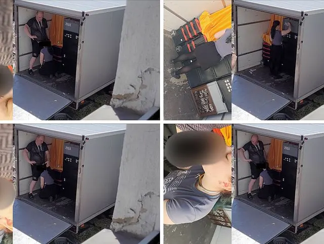 Luna: Spontaner Blowjob beim Anhänger-Loading