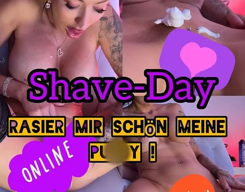 Shave-Day! Rasier mir schön meine Pussy.