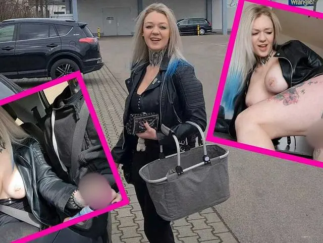 So leicht bin ich zu ficken! Beim Einkaufen AO abgeschleppt