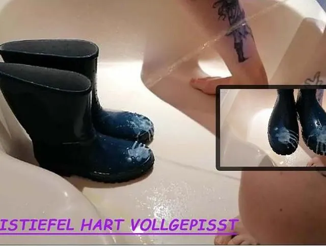 Teil2 Gummistiefel hart ran genommen