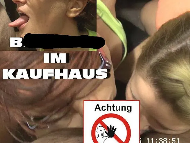 Ein Blowjob im Kaufhaus