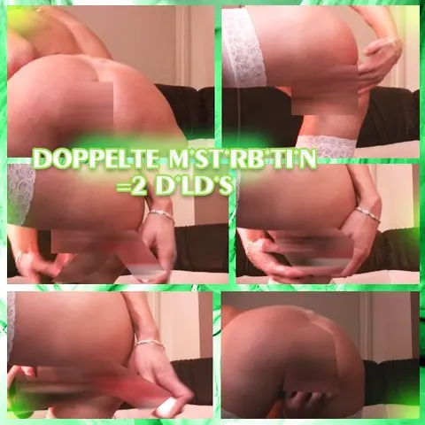 Doppelte Masturbation=2 Dildos