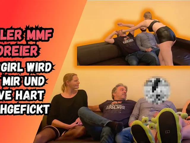 Bikergirl mit Steve weggeflankt! Harter Dreier Fick mit Doppelladung in die Maulfotze!