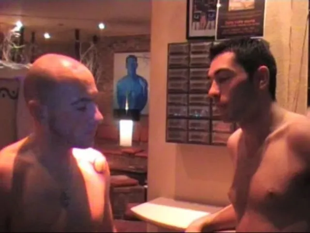 78 fucked by the barman in a public sauna for fun