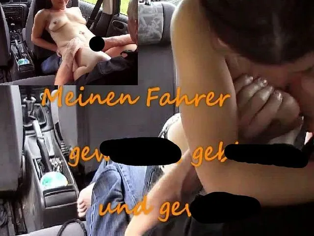 Meinen Fahrer geblasen, gewichst und gevögelt