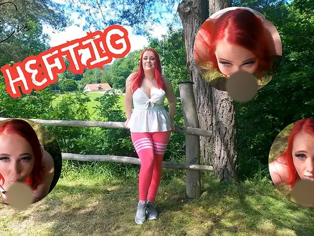 Outdoor Blowjob in Leggins – so tief hat er meinen Hals gefickt