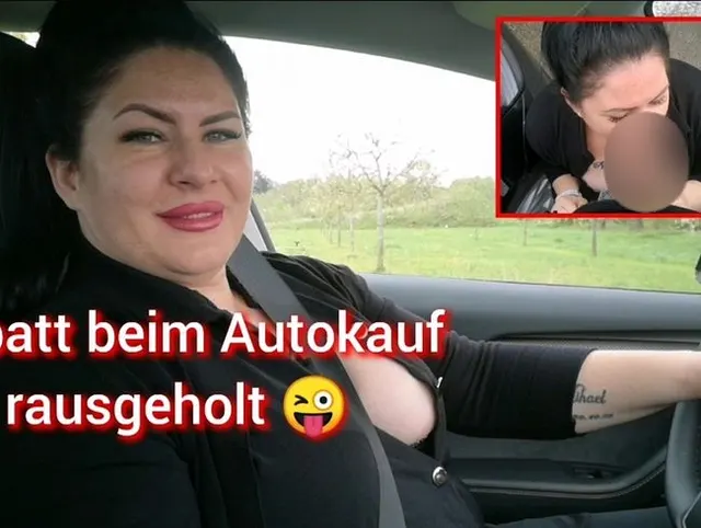 Autokauf endet mit RIESEN SPERMA LADUNG IM GESICHT