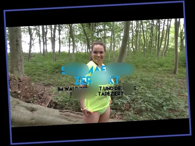 Spermafotze zerfickt...Im Wald zerfickt und die geile Fickfotze tapeziert!