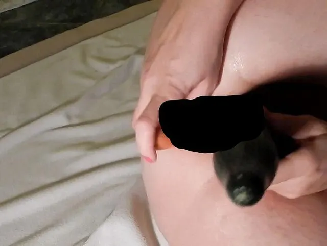x Userwunsch Karotte in Arsch und Gurke in Fotze