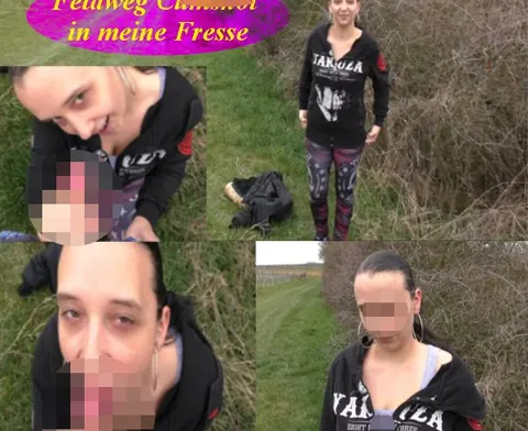 Feldweg Cumshot in meine Fresse