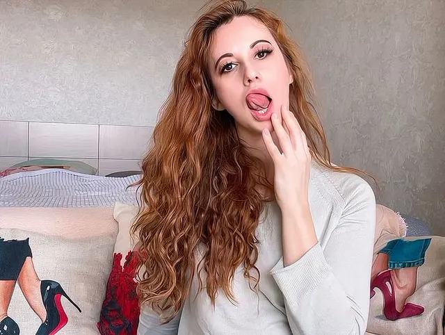 Verführerische Bananenzunge