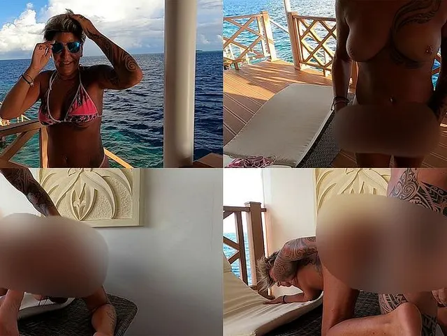 Jenny Privat - Public Balkonfick mit geiler Sperma Ladung im Blasemaul