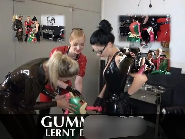 Gummipuppe lernt das Blasen