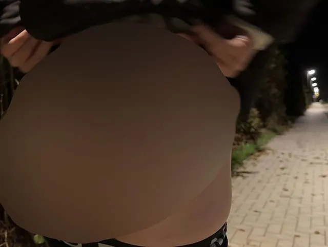 Versautes Paar wird nachts beim Sex erwischt