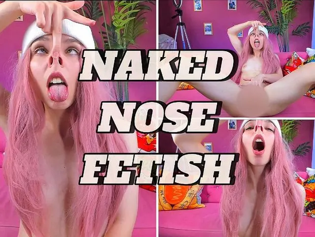 Nackter Nasenfetisch