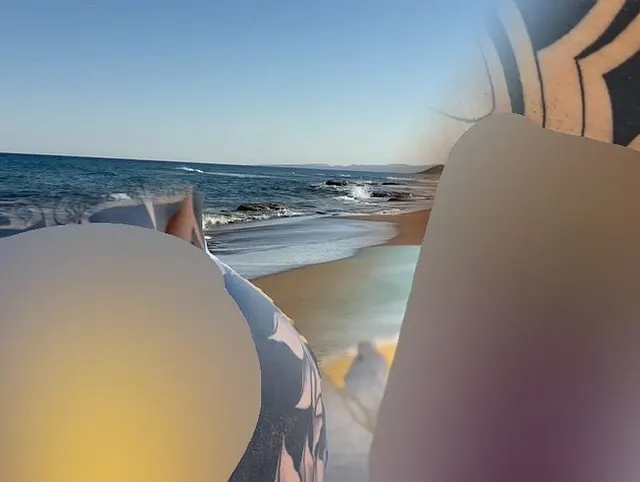 Dreist!! Ich mach es das erste mal am Strand .