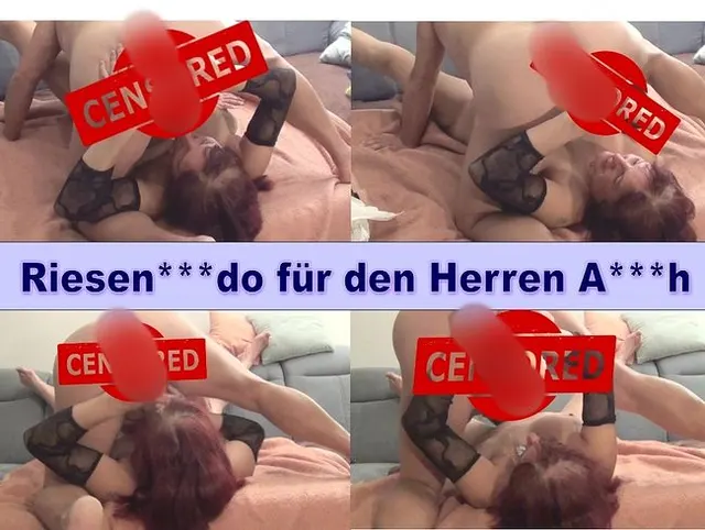 User bekommt riesen Doppeldildo in seinen Arsch