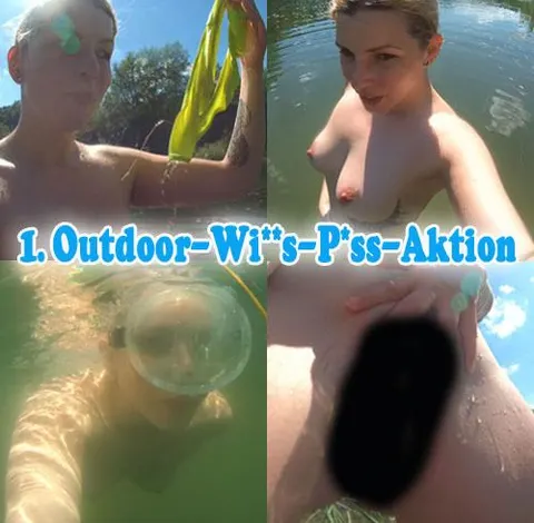 1. OUTDOOR-NACKT-WICHS-PISS-Aktion 2019