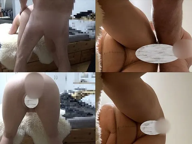 Geiler Fick von hinten in der beigefarbenen Ouvert-Strumpfhose