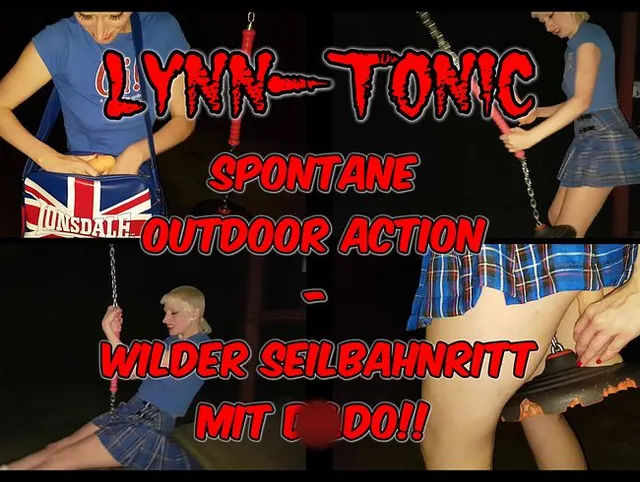 Spontane Outdoor Action - Wilder Seilbahnritt mit Dildo!!!