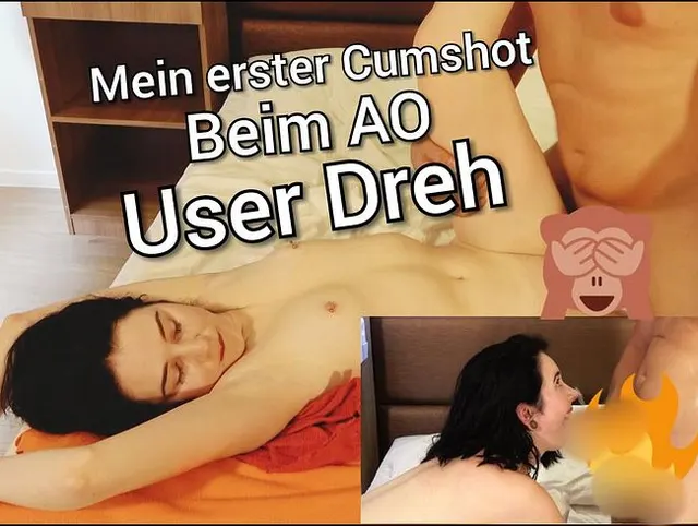Mein erster Cumshot Beim AO UserDreh