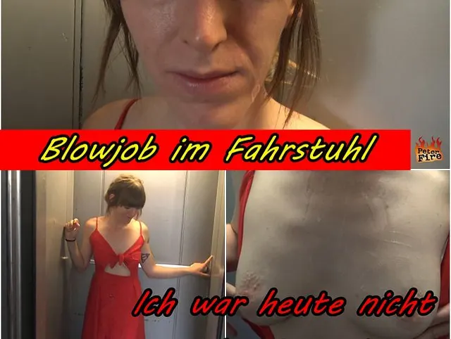 Fahrstuhl-Blowjob, ob die Nachbarn was merken?