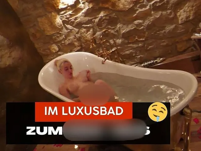 Im Luxusbad zum Orgasmus gekommen