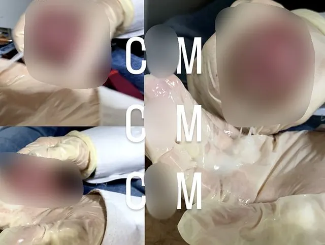 Die Dienste des ARZTS gingen zu weit... all das DICKE SPERMA auf dem LATEX!!