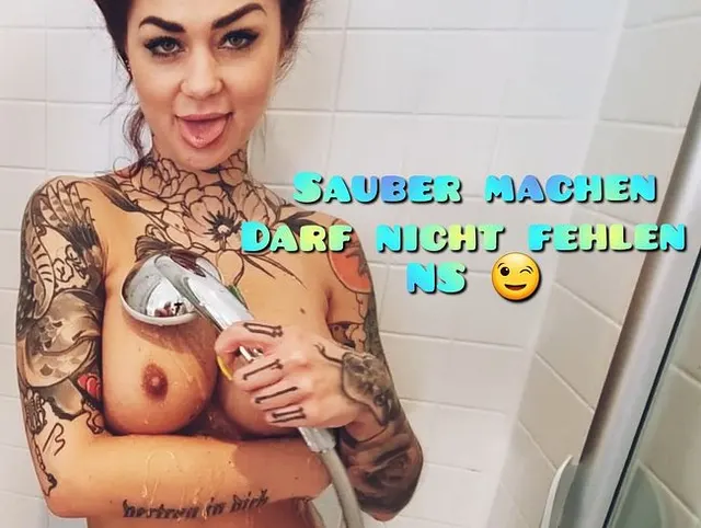 Sauber machen darf nicht Fehlen. Natürlich mit NS...