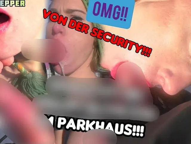 Omg! Vom Sicherheitsmann beim blassen erwischt!