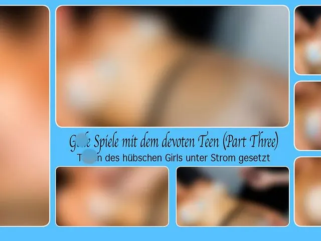 Geile Spiele mit dem devoten Teen (Part Three) - Titten des hübschen Girls unter Strom gesetzt