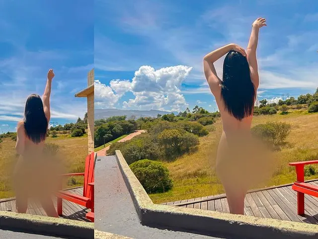 DIRTY-TALK in public and with a beautiful view from Lana Dumont