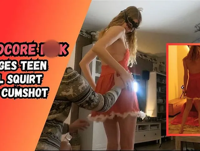 Weihnachtselfe fickt meinen harten Schwanz und wird besamt!