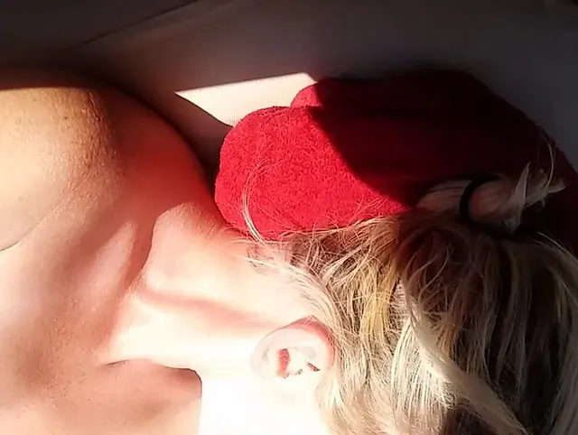 Blowjob auf dem Balkon im Urlaub