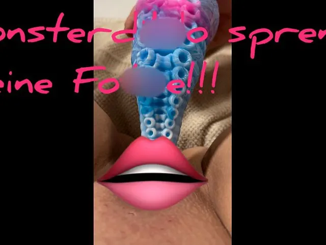 Monsterdildo sprengt meine Fotze