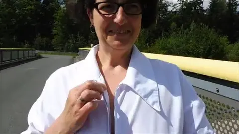 Abkühlen, auf er Brücke