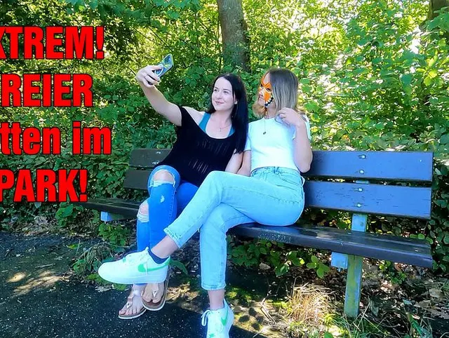 EXTREM! DREIER mitten im PARK!