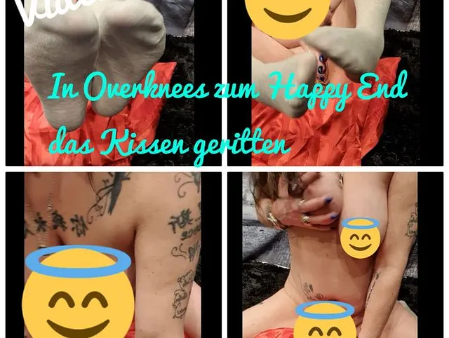In Overknees bis zum Happy End das Kissen geritten...