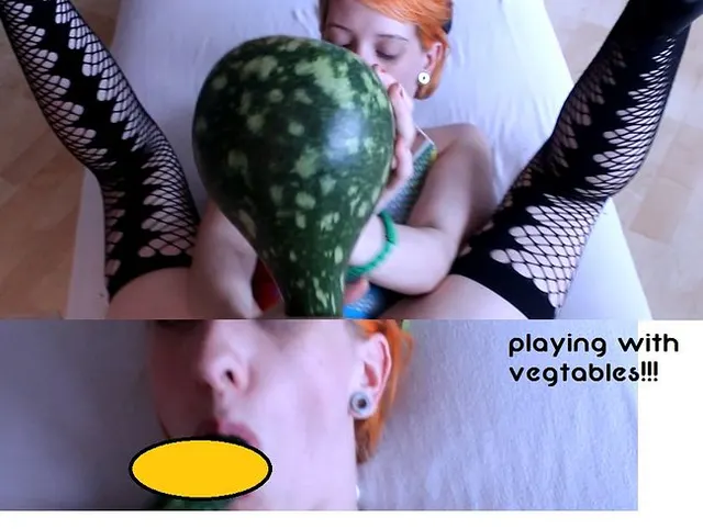 SPECIAL!! Ich ficke eine Kalebasse, weil ich alles versuchen,