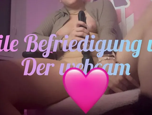 Geile Befriedigung vor der webcam