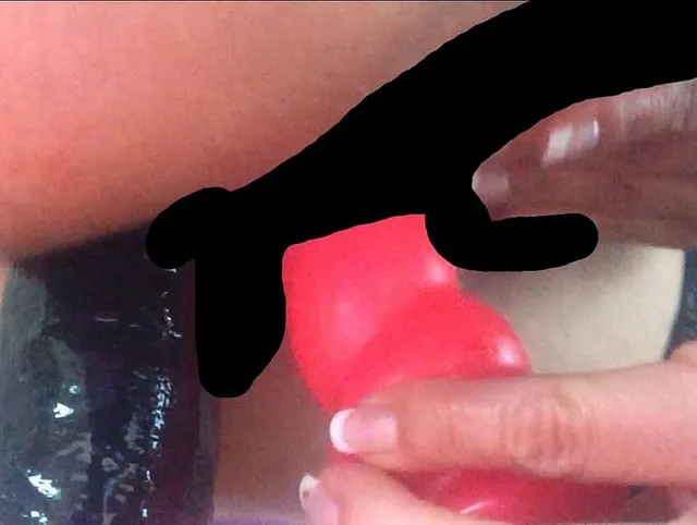 Mit 2 Dildos gefickt