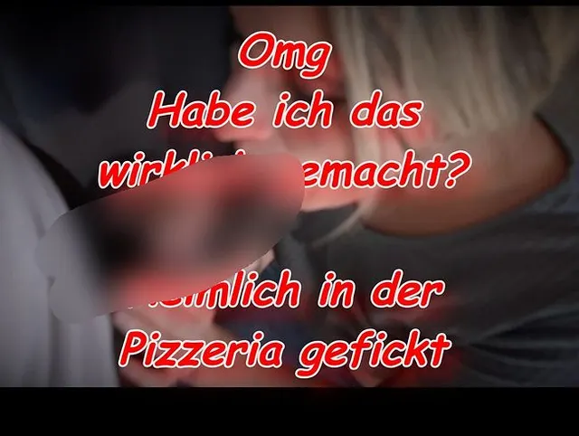 Heimlich in der Pizzeria gefickt