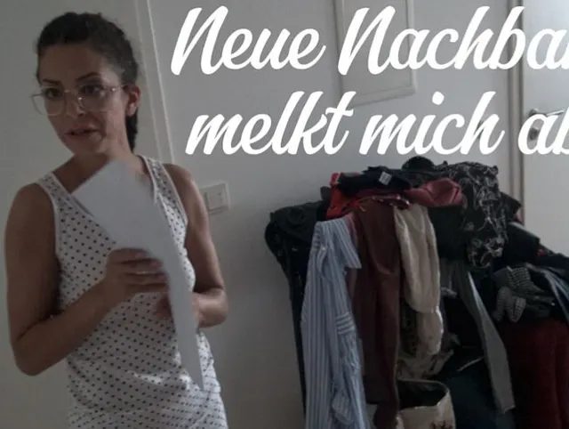 Neue Nachbarin melkt mich ab!